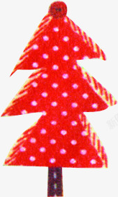 红色圣诞树创意封面素材