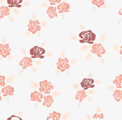 玫瑰花纹壁纸背景矢量图素材