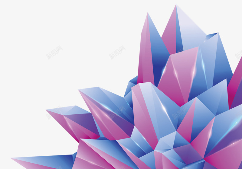 紫色清新冰晶碎片装饰图案png免抠素材_88icon https://88icon.com 免抠PNG 冰晶 水晶 清新 碎片 紫色 装饰图案
