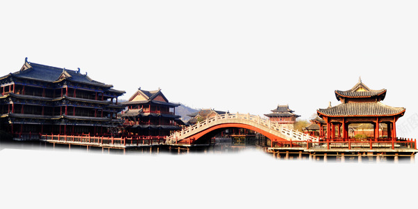 中国古风建筑png免抠素材_88icon https://88icon.com 中国 亭子 古风 建筑 桥 风景