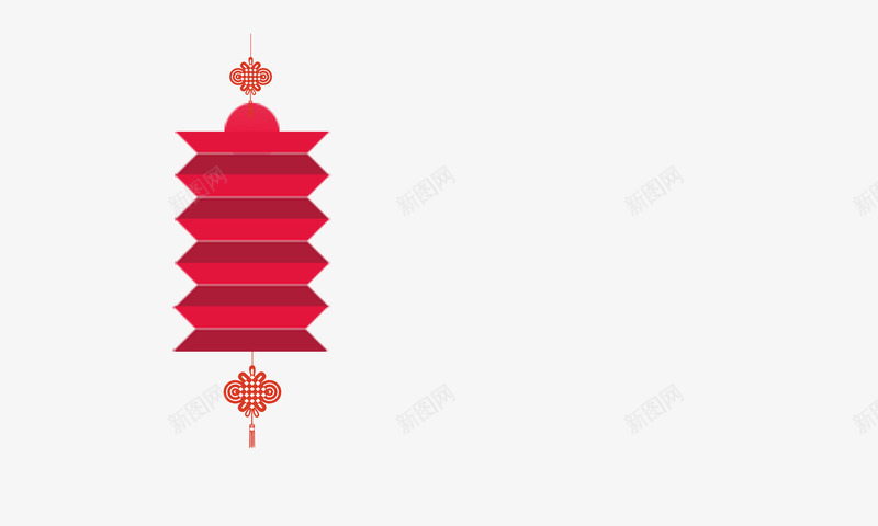 中国风格扁平化灯笼psd免抠素材_88icon https://88icon.com 中古风 元旦 扁平化 春节 灯笼