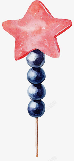 卡通手绘葡萄水果素材