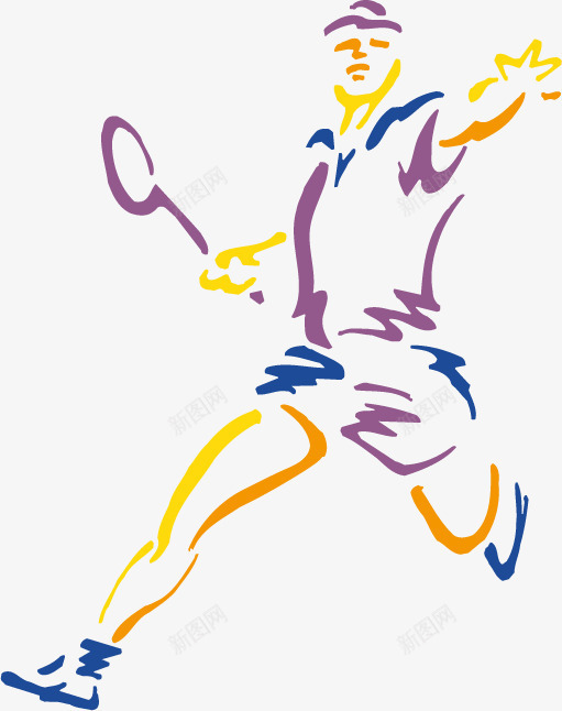 体育运动健身png免抠素材_88icon https://88icon.com 人物 体育 健身 剪影 插画羽毛球 羽毛球 运动 运动员 运动器材