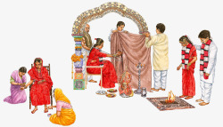 古印度古印度婚礼高清图片
