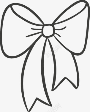蝴蝶结花png婚礼矢量图图标图标