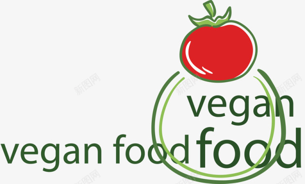 绿色蔬菜有机西红柿瓜果蔬菜卡通图标图标