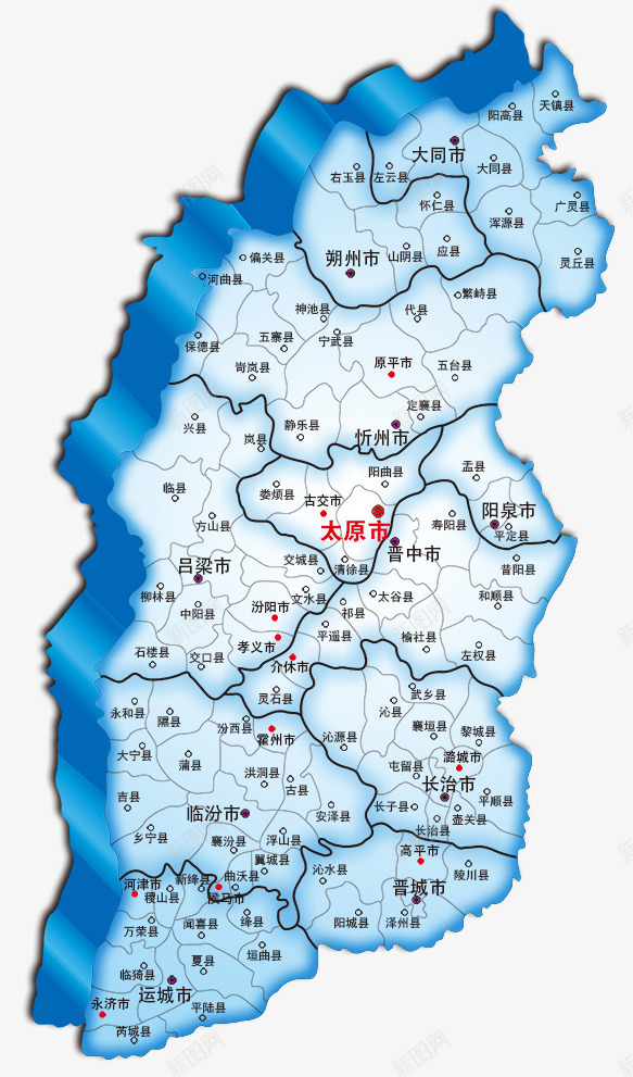 蓝色立体山西省地图png免抠素材_88icon https://88icon.com 中国山西 地图 山西省 山西省地图 矢量山西地图 立体 蓝色