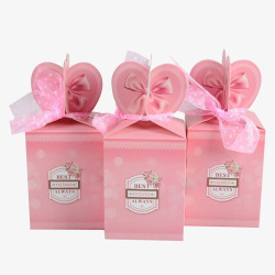 粉色平安果包装盒素材