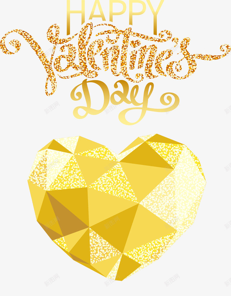 浪漫情人节装饰png免抠素材_88icon https://88icon.com 婚庆节日 婚礼 婚礼素材 心形 情人节 浪漫 爱情 装饰 装饰素材 金黄 钻石