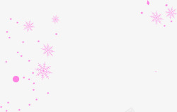 紫色唯美雪人装饰封面素材