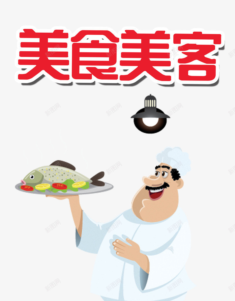 美食美客png免抠素材_88icon https://88icon.com 卡通 厨师 美食 艺术字 西餐