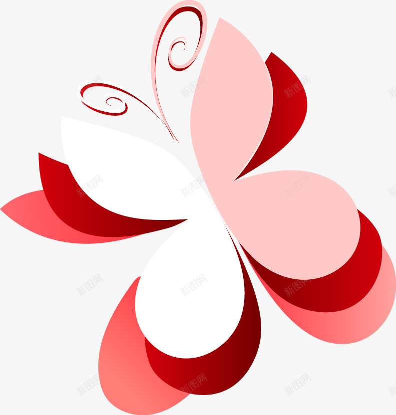 手绘粉色剪纸蝴蝶图案png免抠素材_88icon https://88icon.com 剪纸 图案 手绘 粉色 蝴蝶