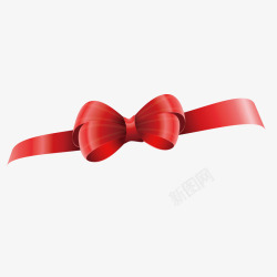 一个红色的领带结矢量图素材