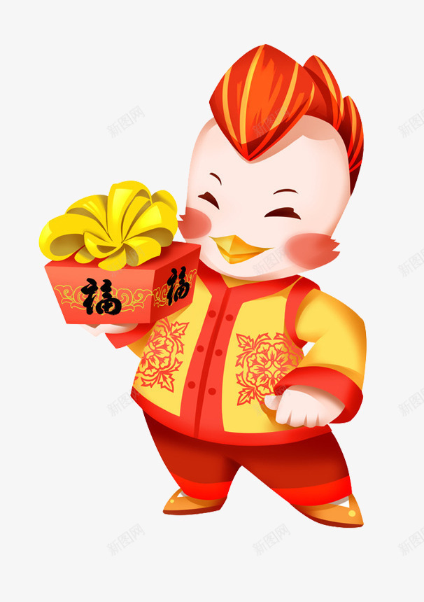 公鸡送福png免抠素材_88icon https://88icon.com 新年png素材 新年免扣 新年免扣图片 新年免扣图片素材 新年免扣素材 新年矢量ps 新年矢量ps素材 礼 祝福 福 鸡