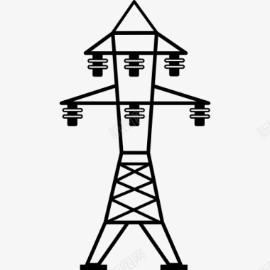 绝缘子电源线六绝缘子图标图标