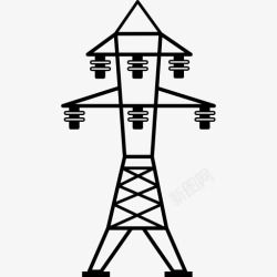 绝缘子电源线六绝缘子图标高清图片