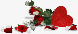 漂亮红色玫瑰花素材