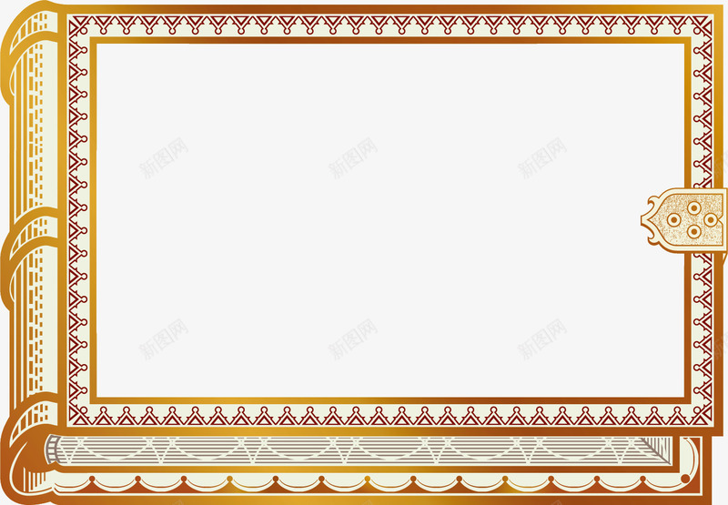 书形边框png免抠素材_88icon https://88icon.com 立体边框 金色书边框 金边边框