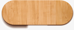椭圆形木板标题栏素材