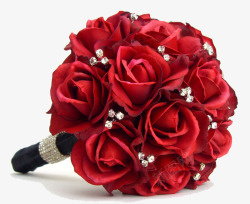 摄影红色的玫瑰花捧花素材