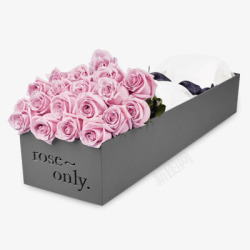 粉色香槟玫瑰礼盒素材