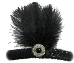 黑色羽毛帽子素材