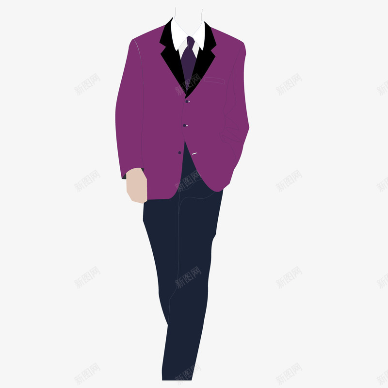服务生正装png免抠素材_88icon https://88icon.com 卡通 手绘服务生 服务生 正装 男装 绅士装 西装