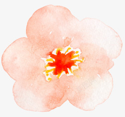婚礼花卉装饰PNG素材淡雅水墨花蕊图案高清图片