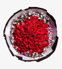 红色玫瑰花求婚花束素材