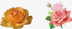 矢量花朵笔刷油画玫瑰花矢量图图标高清图片