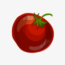 卡通红色番茄西红柿矢量图素材
