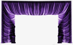 紫色绸缎帷幕婚礼素材