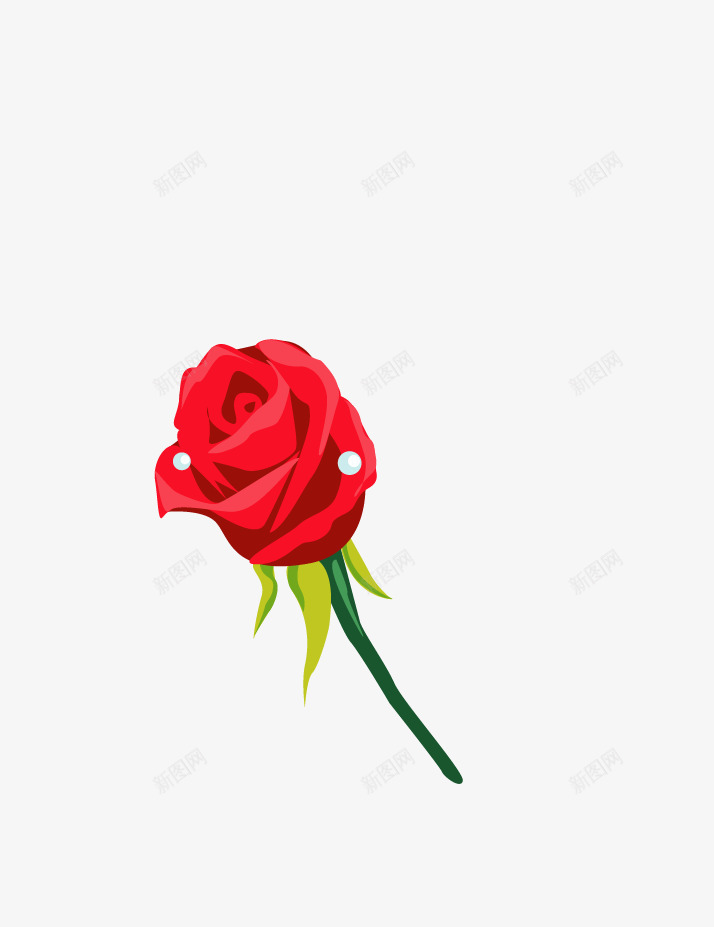 一支玫瑰花png免抠素材_88icon https://88icon.com 浪漫 红玫瑰 红色 花卉 花朵 鲜花