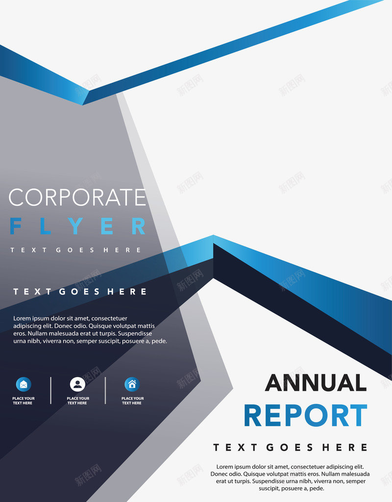 蓝色线条报告封面矢量图ai免抠素材_88icon https://88icon.com 年终总结 年终报告 报告封面 矢量png 蓝色封面 蓝色线条 矢量图