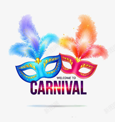 嘉年华配带的面具png免抠素材_88icon https://88icon.com 游戏 神秘 羽毛