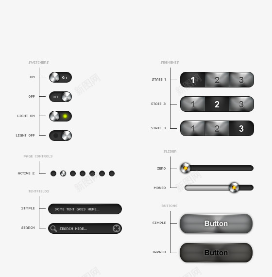 UI按钮png免抠素材_88icon https://88icon.com UI 开关 按钮 滚动条