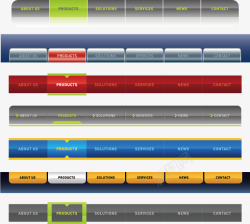 彩色导航条素材