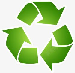 绿色闪耀回收循环素材
