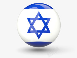 国家圆形徽章图圆形以色列国旗高清图片