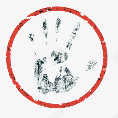 印章图形形状禁止手势图标图标