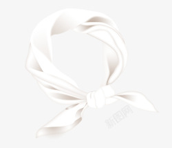 白色透明丝巾白色丝巾片高清图片