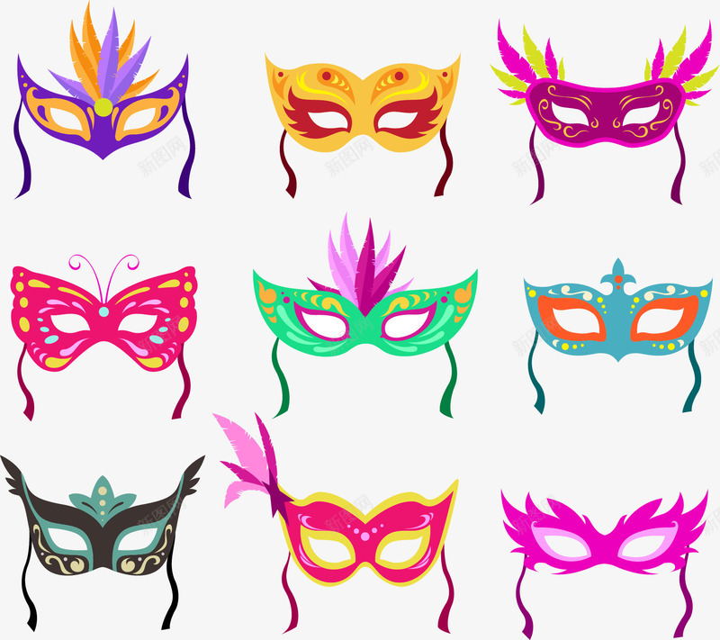 紫色面具png免抠素材_88icon https://88icon.com 华丽 卡通面罩 眼罩 紫色面具 羽毛 羽毛面罩 面具