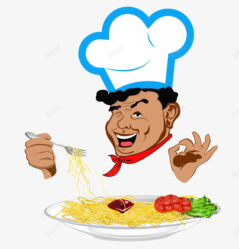 西餐厨师png免抠素材_88icon https://88icon.com 卡通手绘 厨子 厨师 意大利面 男厨师 西餐 面点 面食