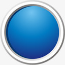 蓝色的蓝色圆形按钮图标图标