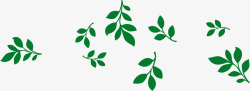 绿色卡通树叶美景装饰封面素材