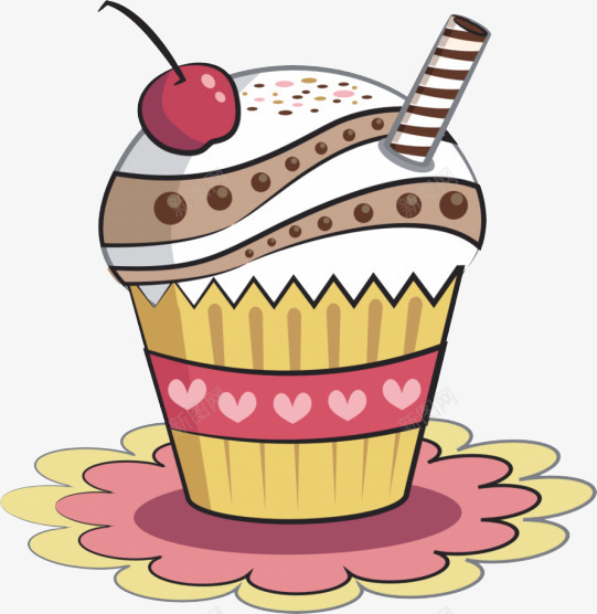 创意卡通蛋糕png免抠素材_88icon https://88icon.com 卡通蛋糕 樱桃 美食 蛋糕 西点 食物 餐饮