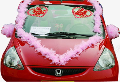 红色婚车婚礼png免抠素材_88icon https://88icon.com 婚礼 素材 红色