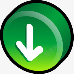 信息标志白色箭头绿色标志圆形图标图标