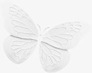 白色立体蝴蝶素材