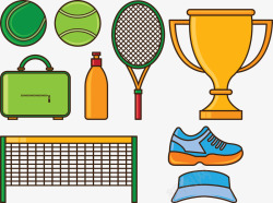 排球网球网体育运动图标高清图片